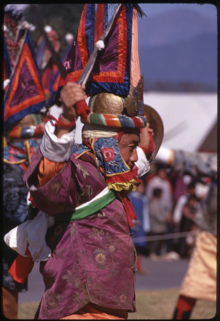 Ceremonial Masked Lama Dancer.