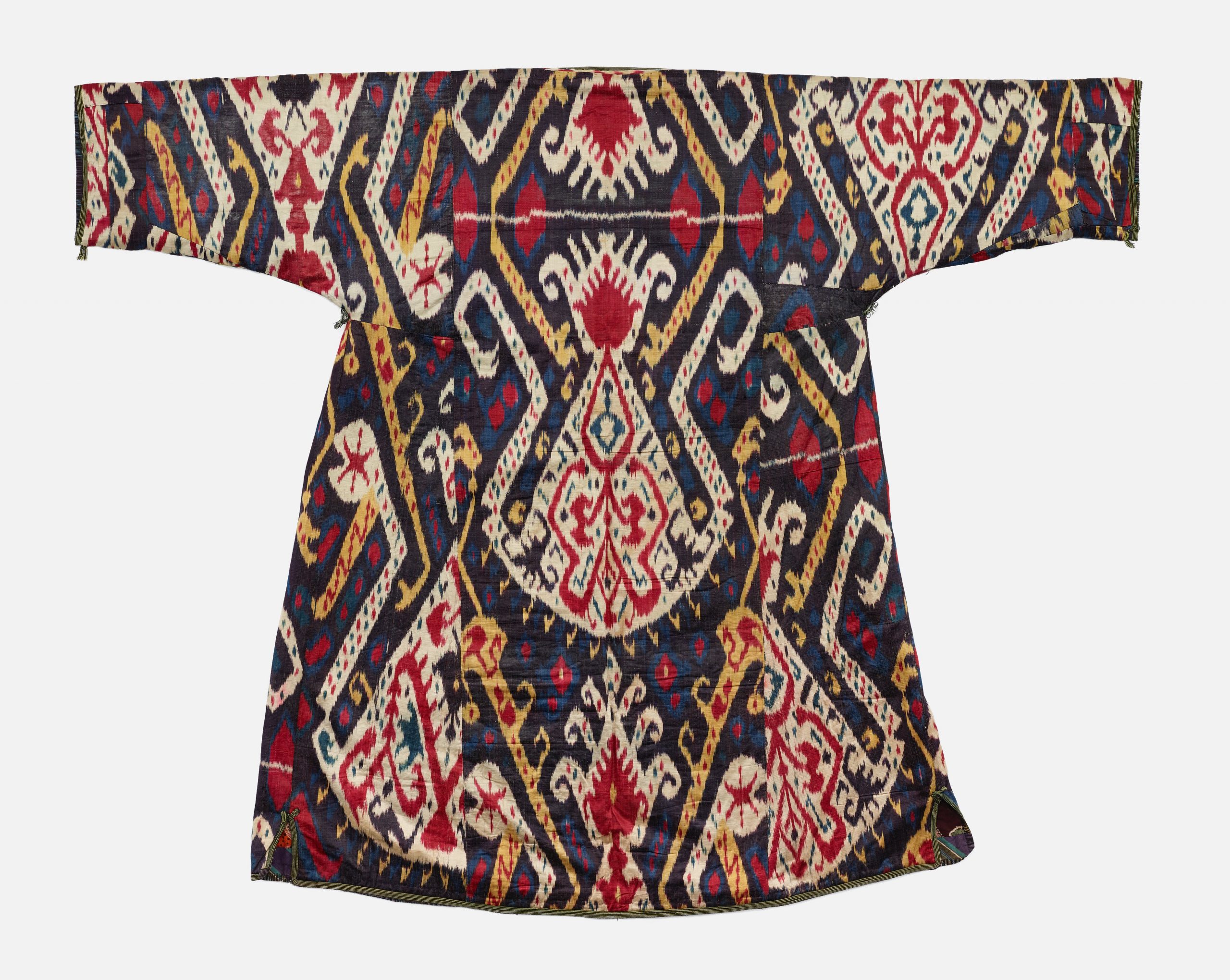 Patterned multicolored woman's robe.