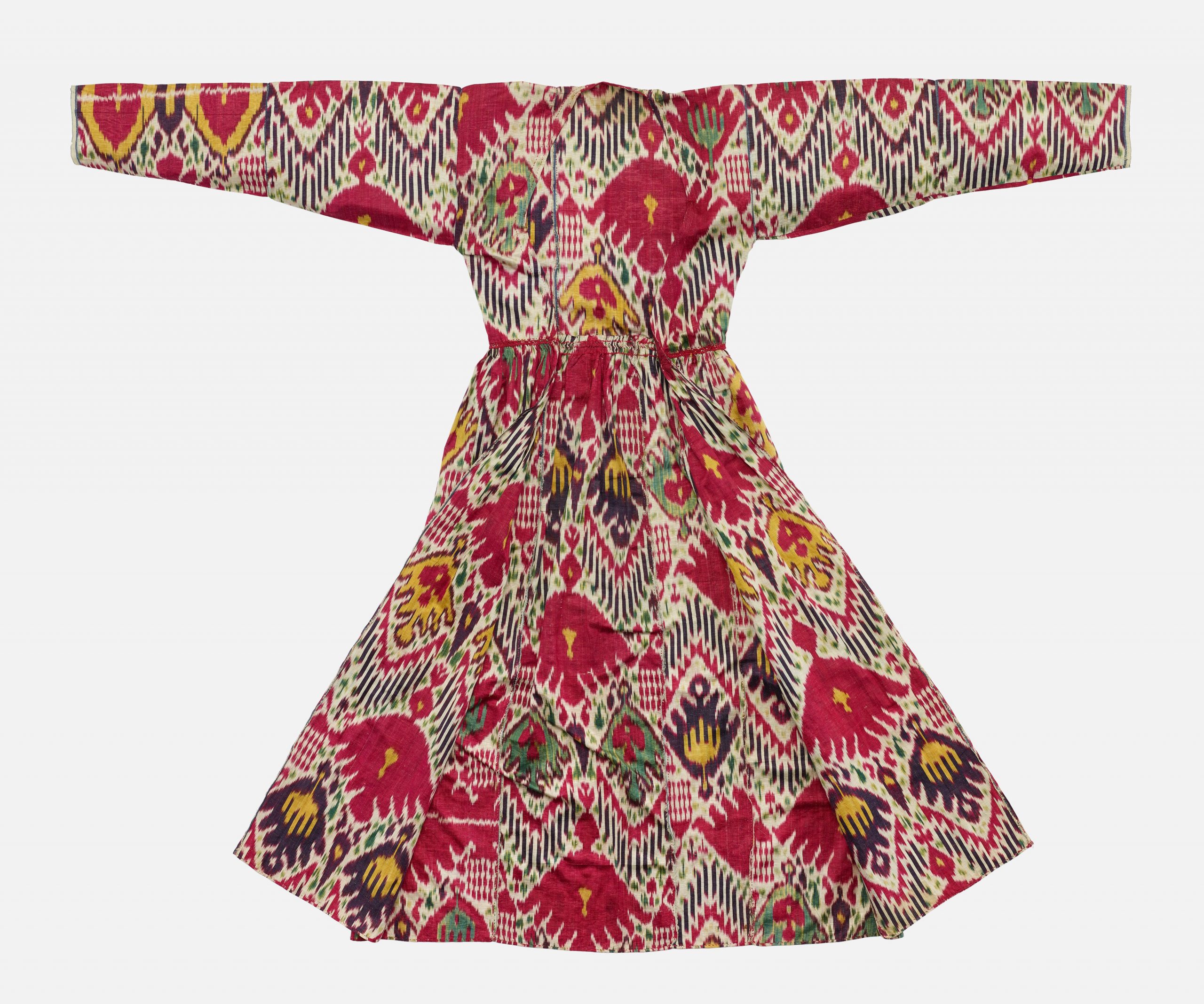 Multicolored woman's robe.
