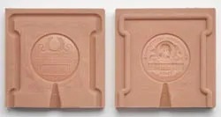 Freer medal clay moulds