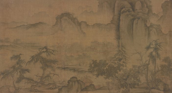 Detail of Chinese landscape painting