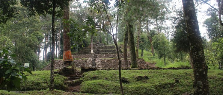 terraced landscape at Candi Kethek