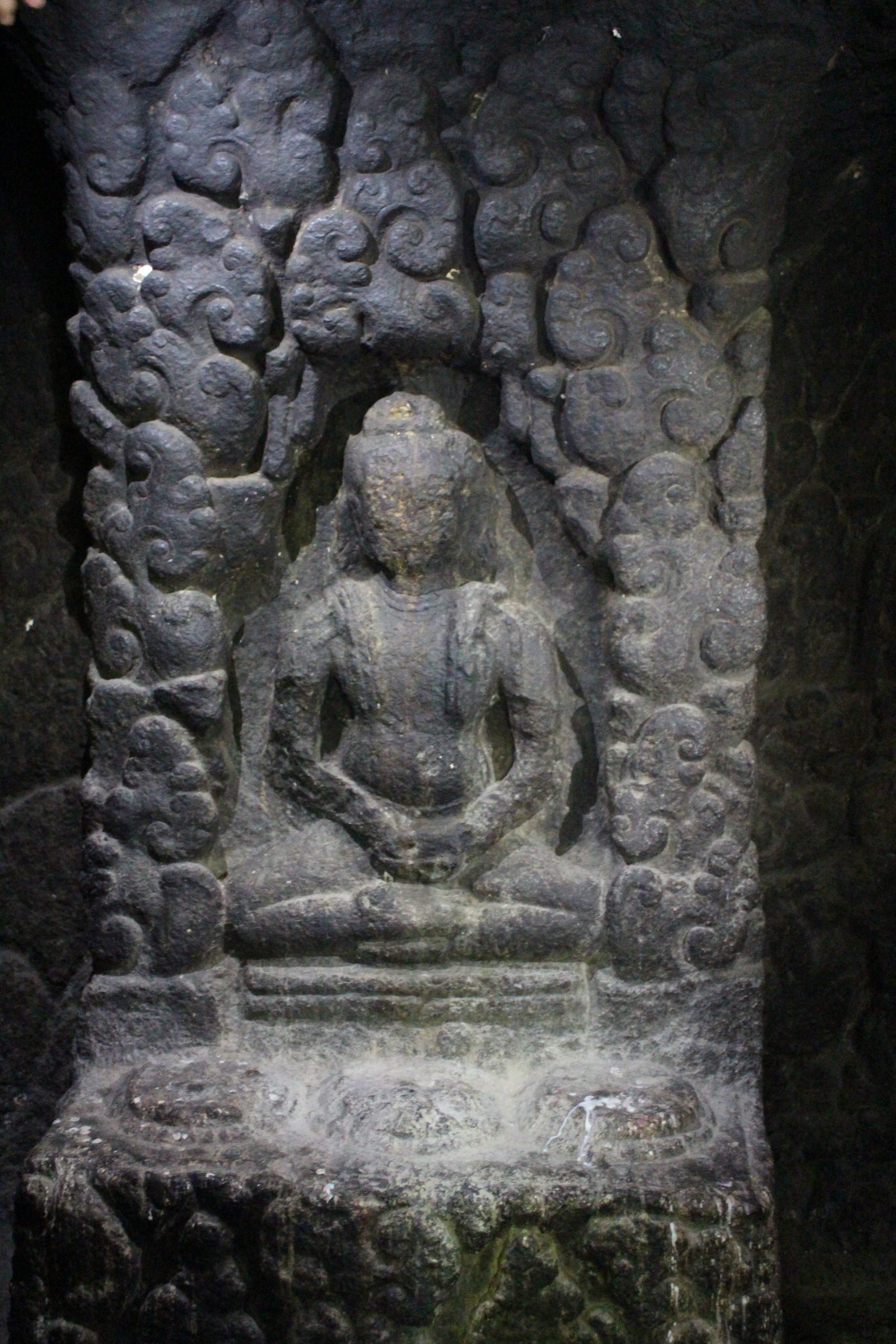 Relief showing ascetic meditating