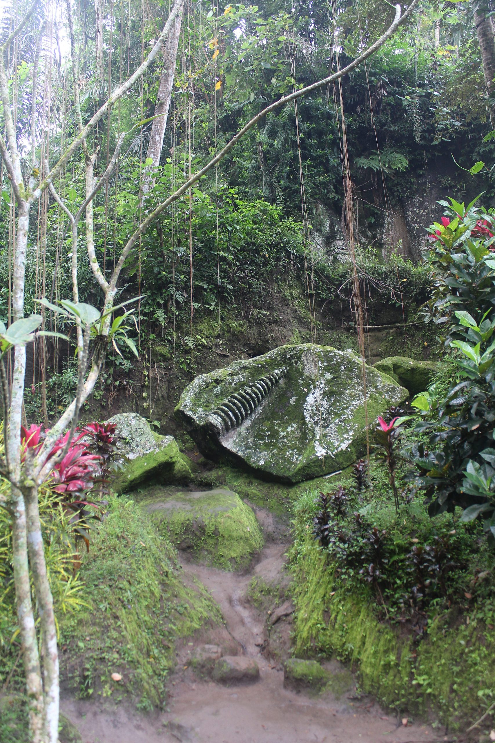 Relief of stupa lying in a ravine