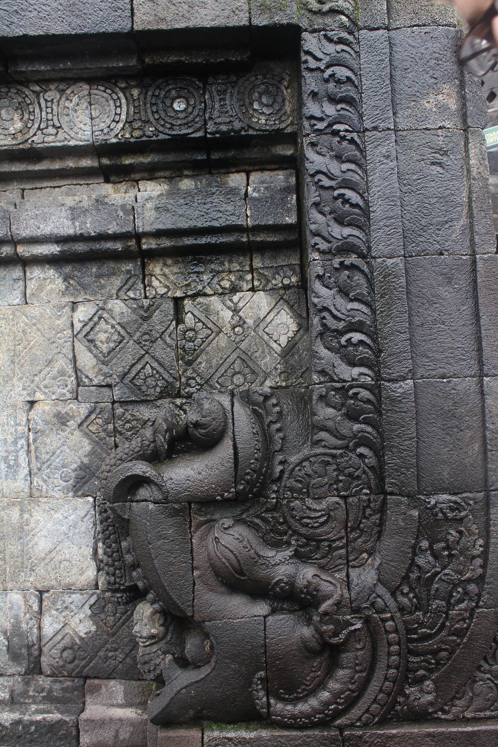 Relief showing makara