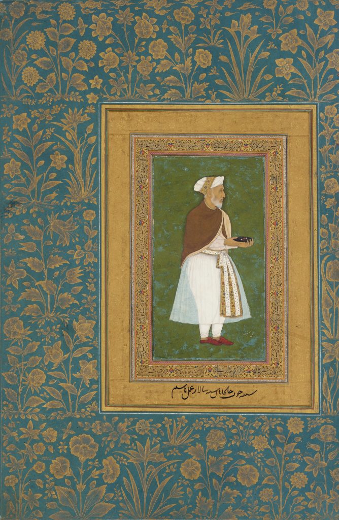 portrait of Abd al-Rahim, the translator of the Baburnama, as well as a multitalented bibliophile and poet.