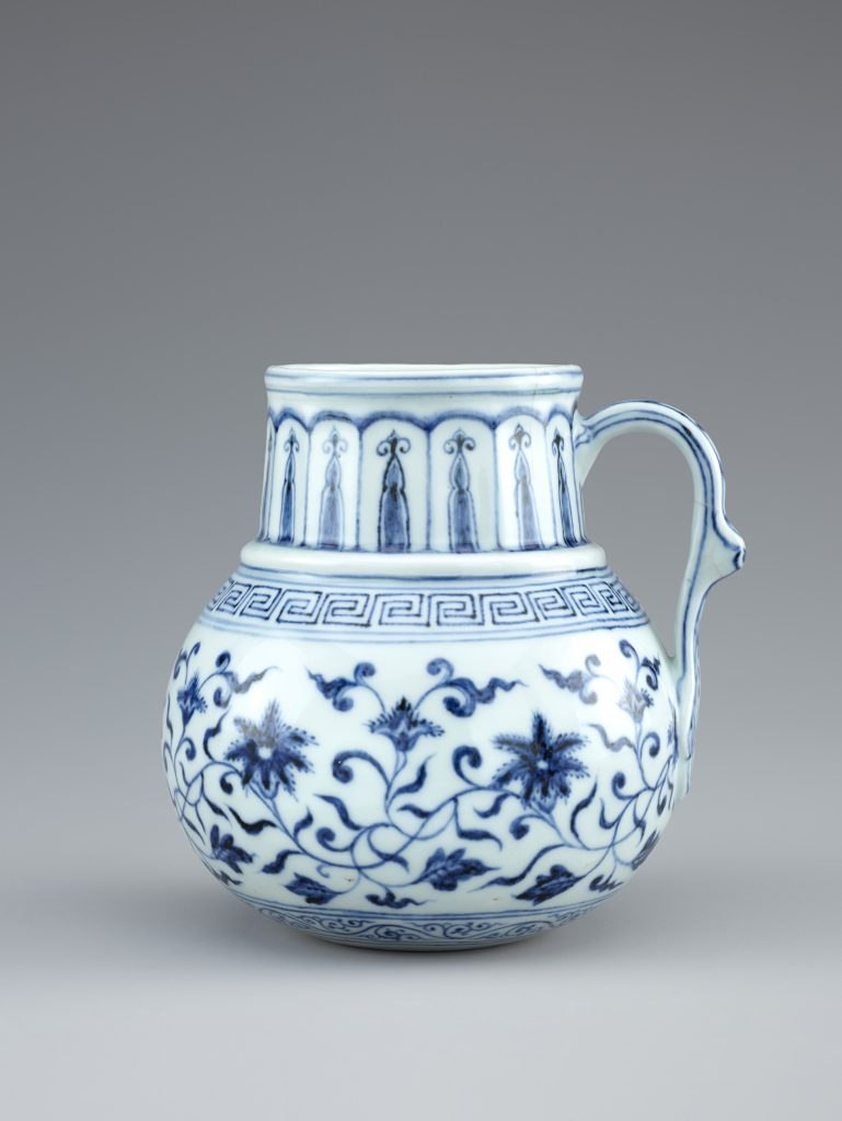 a Chinese blue and white porcelain cup