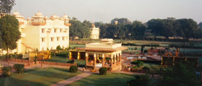 The Jai Mahal Garden in Jaipur