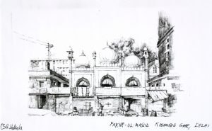 Drawing of a palace