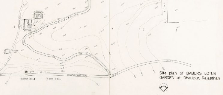 detail of an archival map