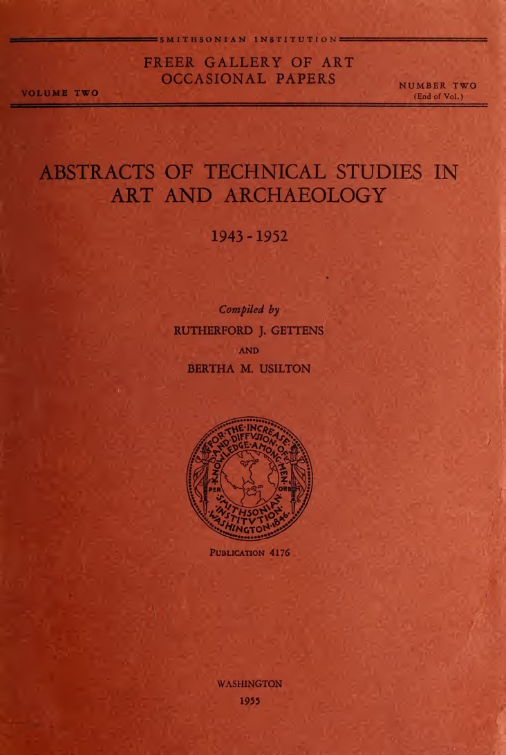 Abstracts of Technical Studies in Art and Archaeology, 1943–1952 book cover