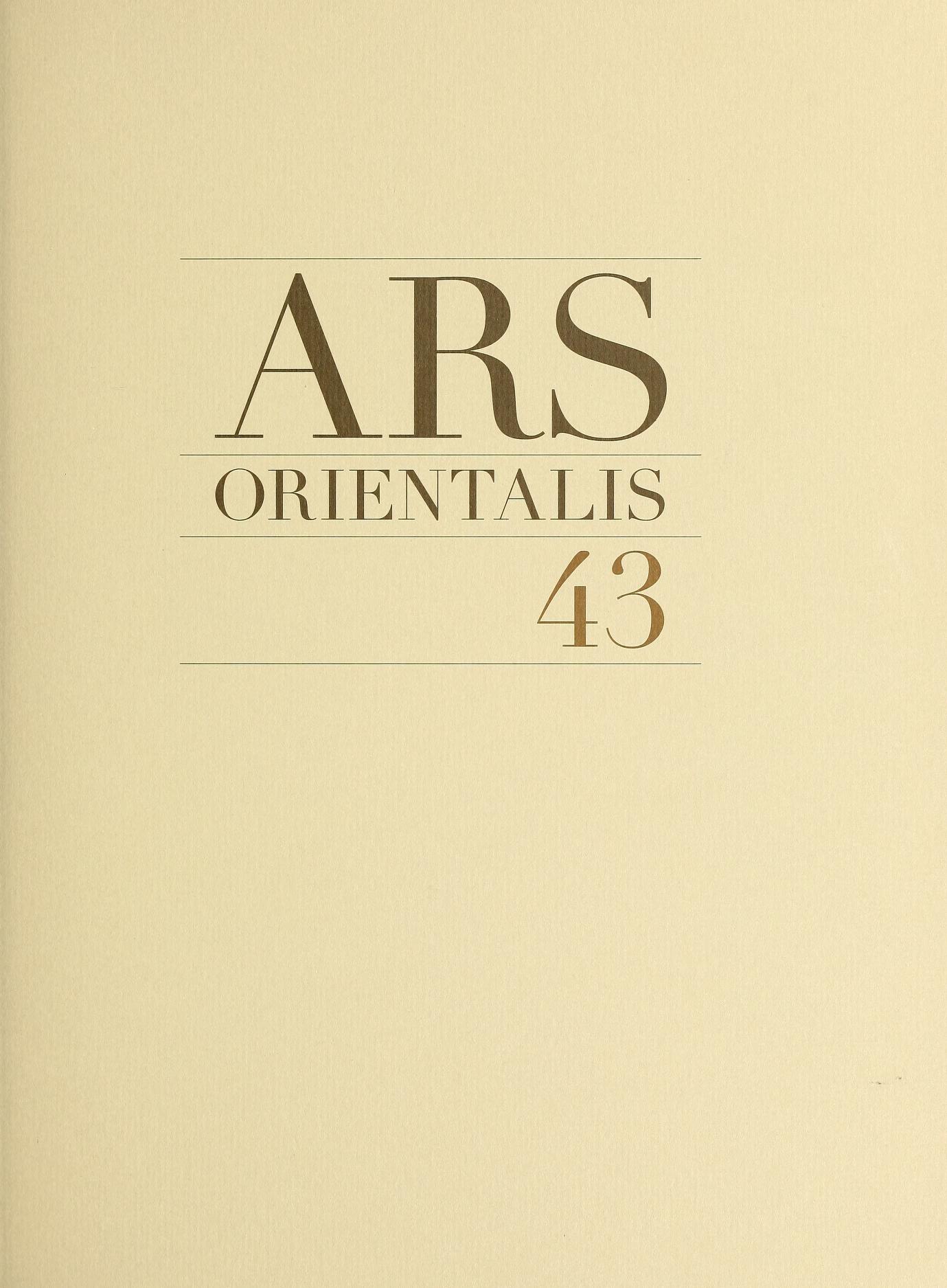 Ars Orientalis, volume 43 book cover