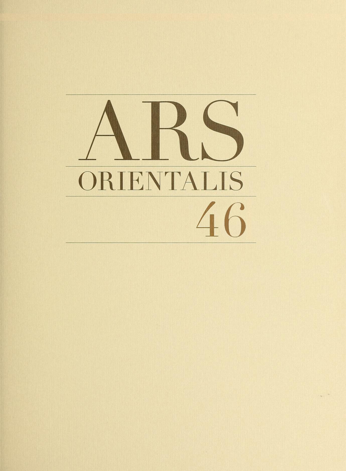 Ars Orientalis, volume 46 book cover