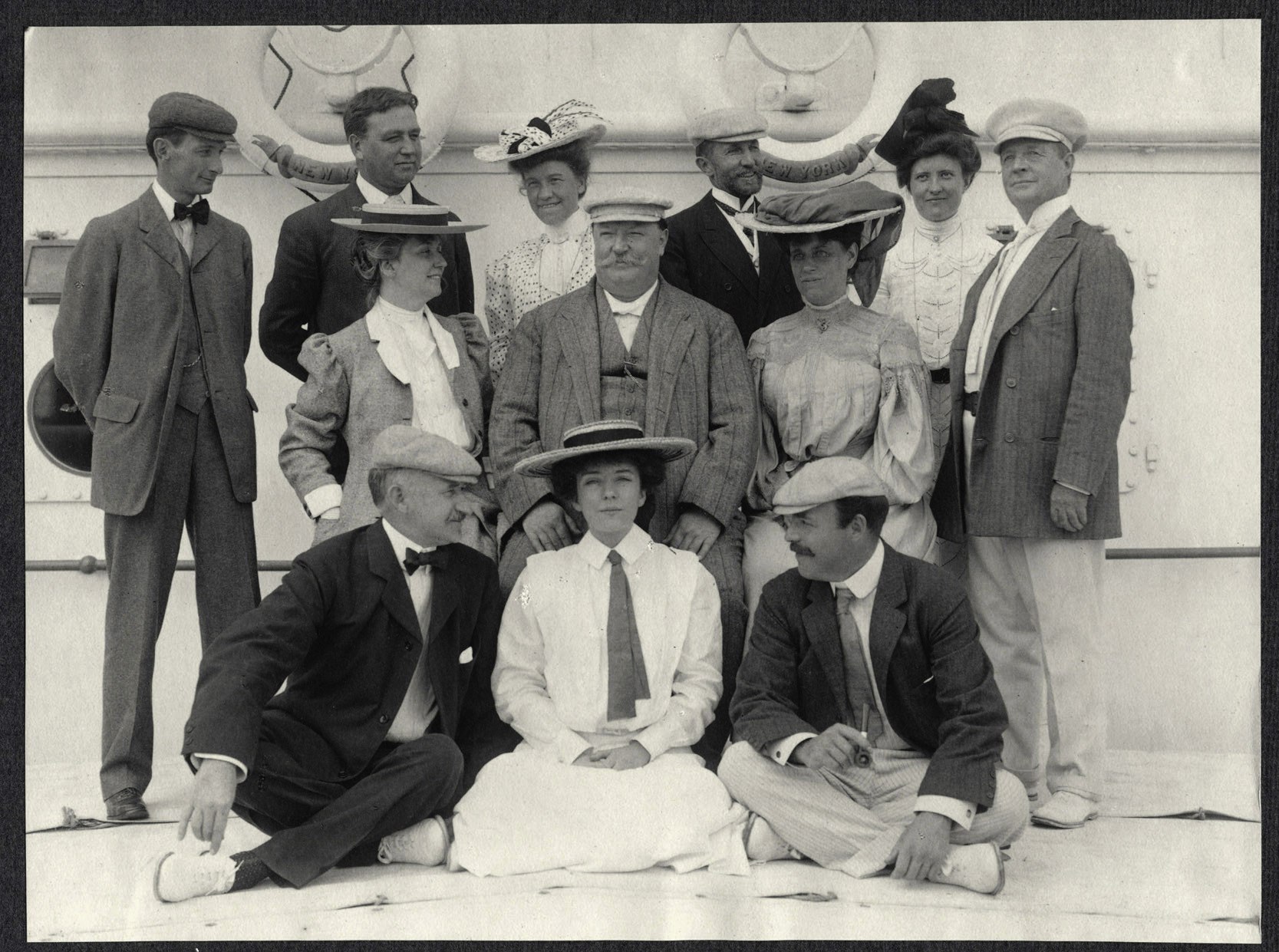 William Taft's shipboard table companions on the SS Manchuria.