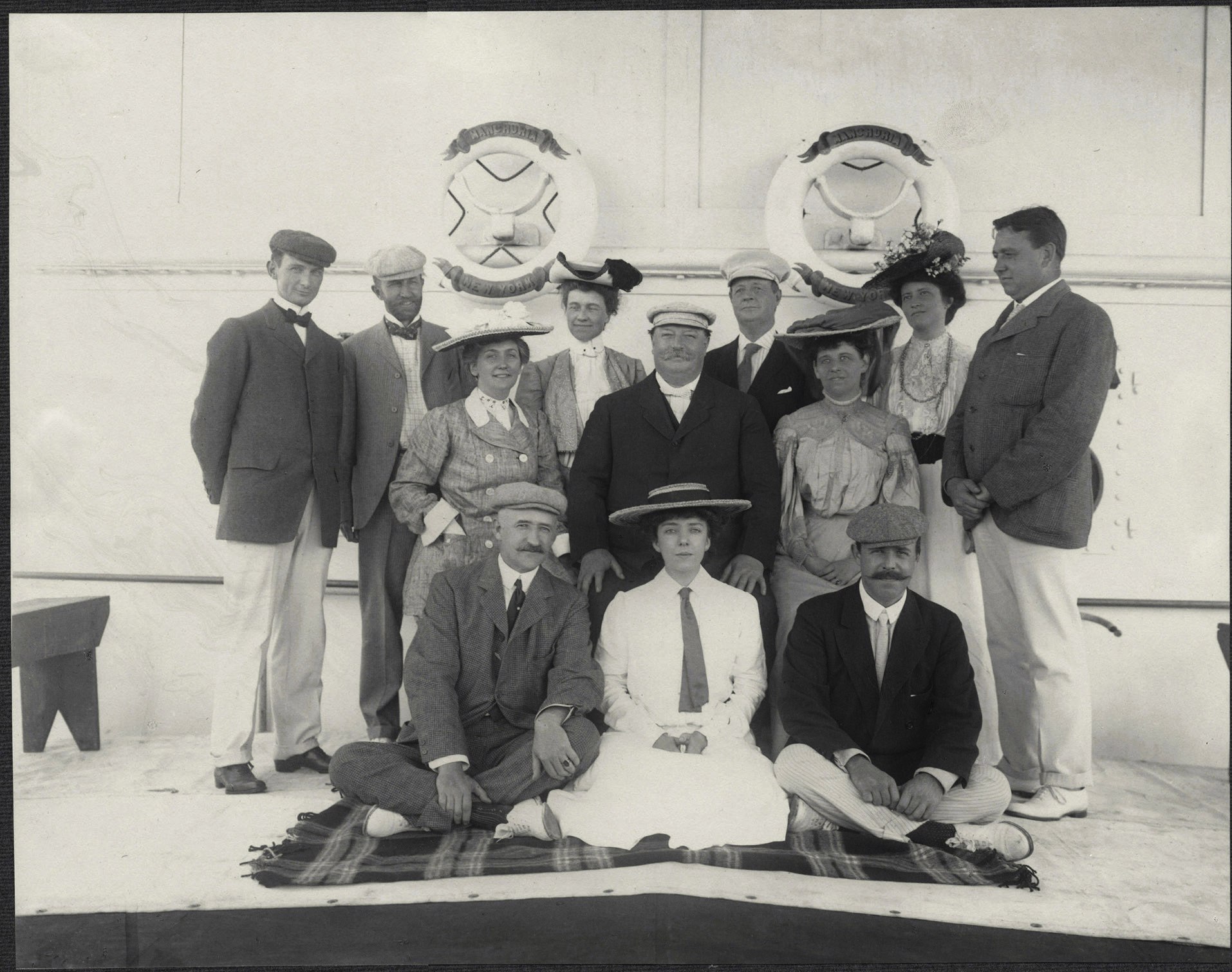 William Taft's shipboard table companions on the SS Manchuria.