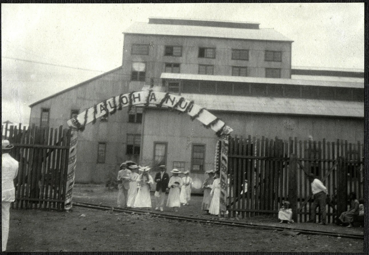 Alice Roosevelt, Nicholas Longworth, and others at Lugan Mill.