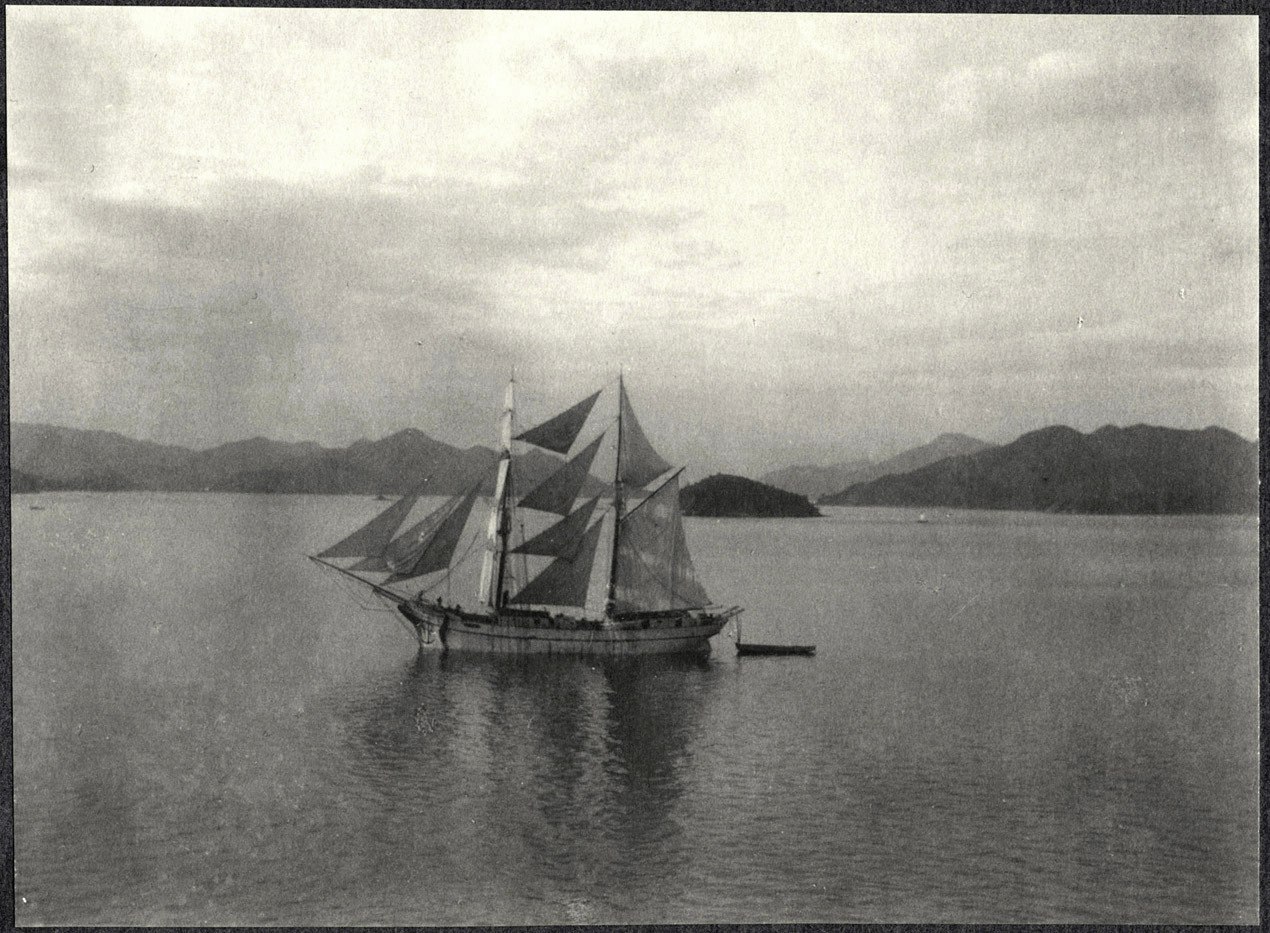 Brigantine off the coast of Japan
