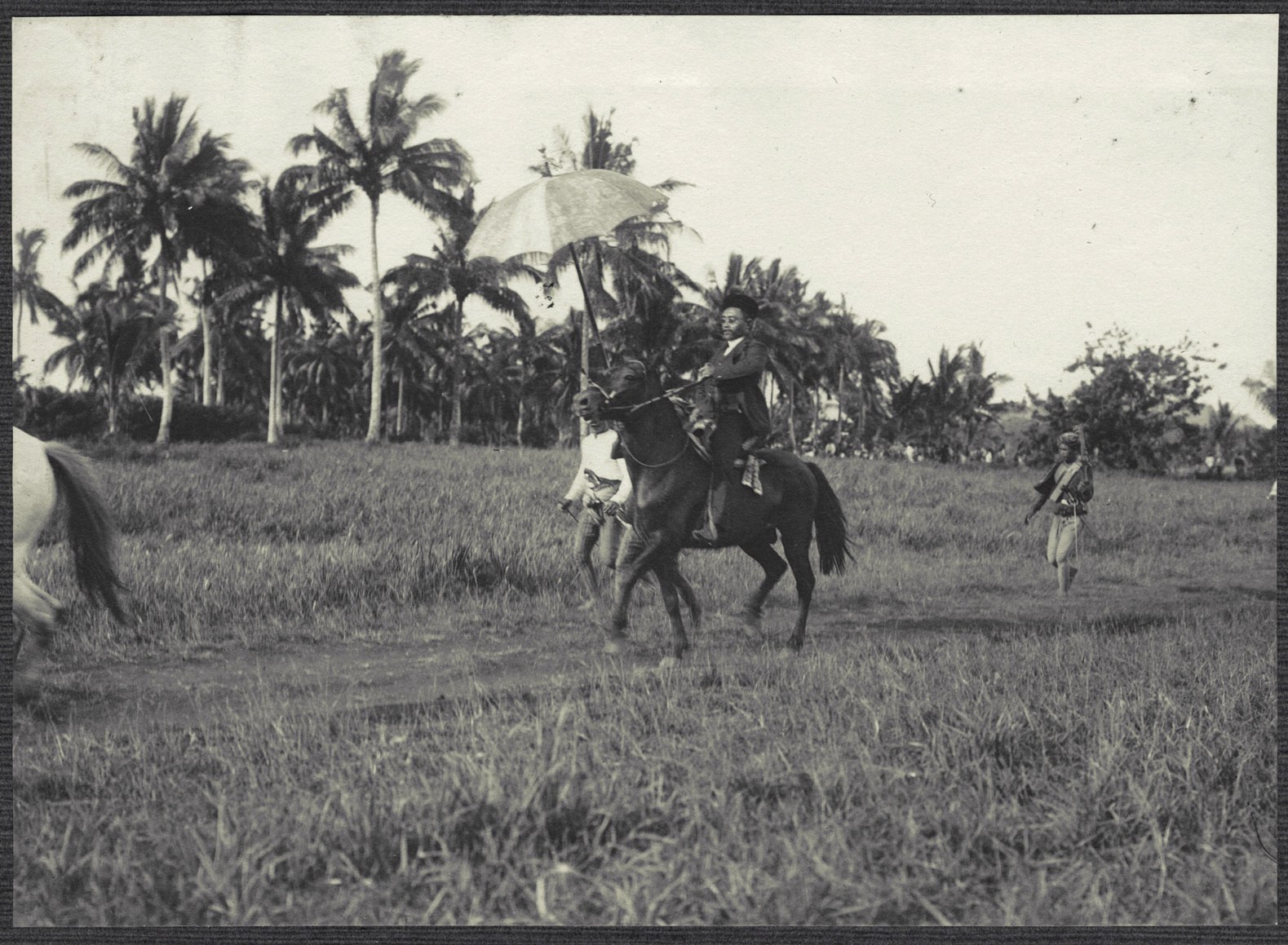 Jolo: Sultan of Sulu on horseback