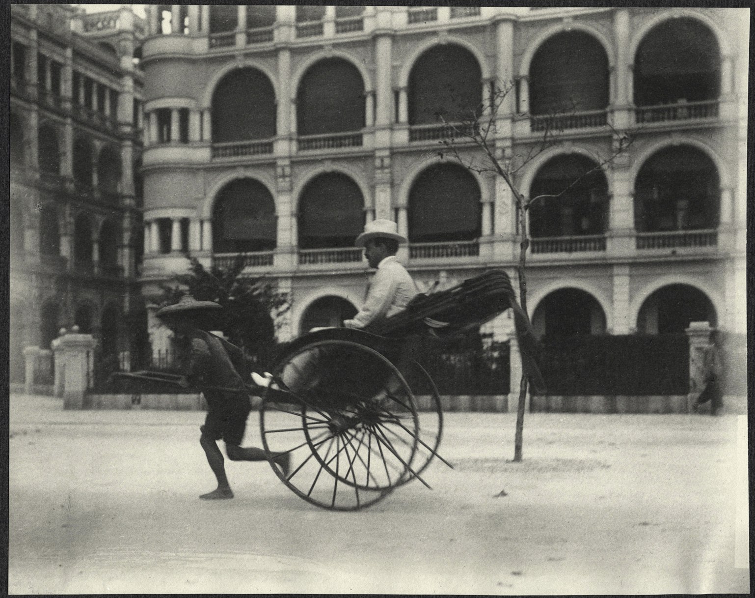 Hong Kong: Nicholas Longworth on a rickshaw