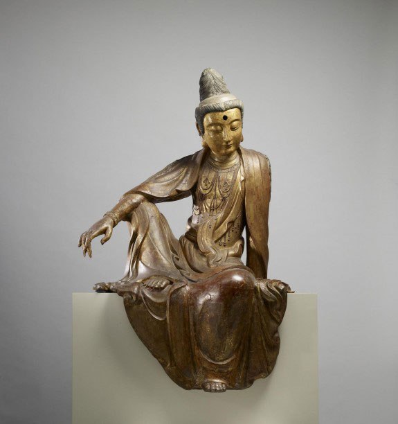 Bodhisattva with his arm on his knee