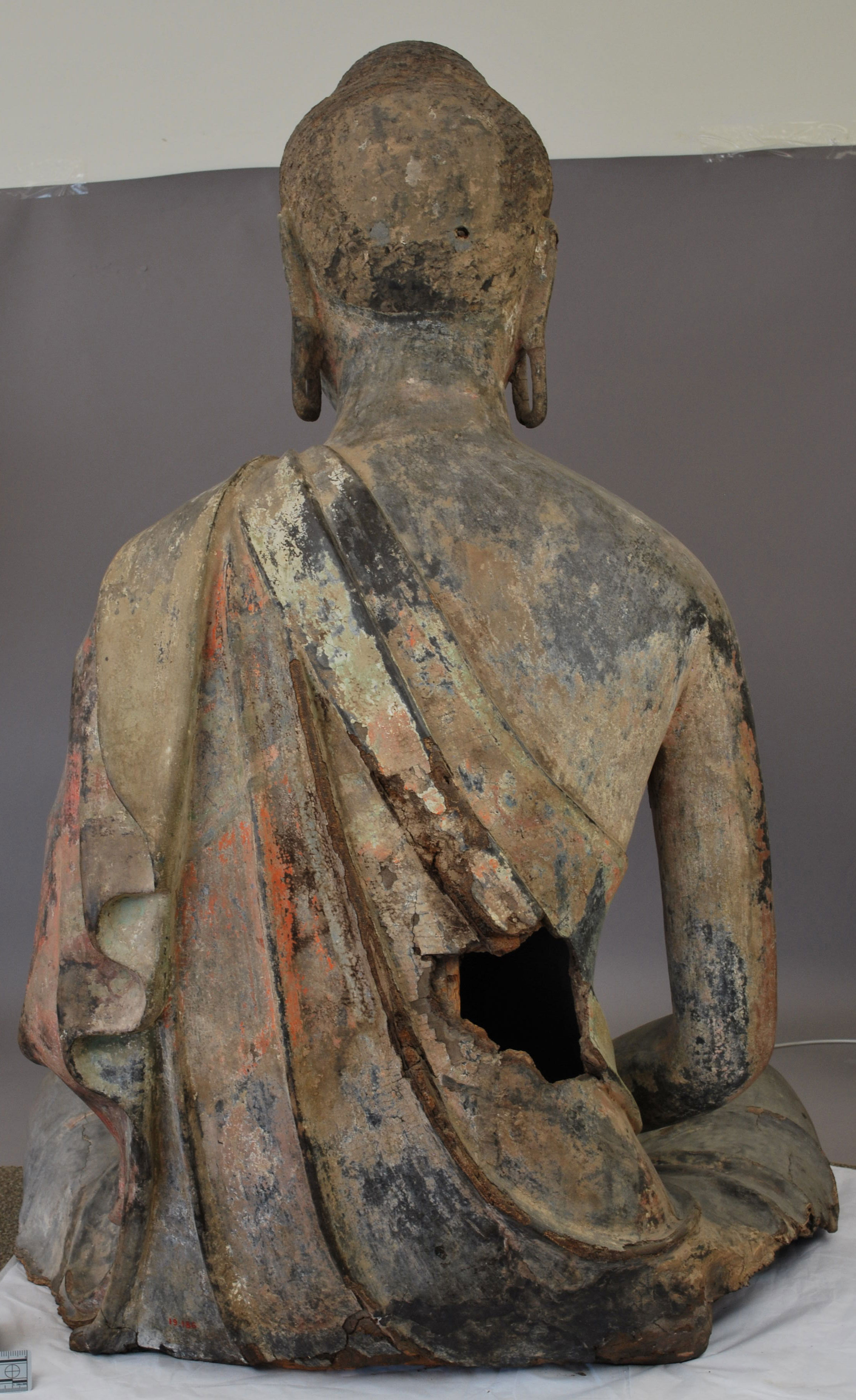 back of buddha sculpture