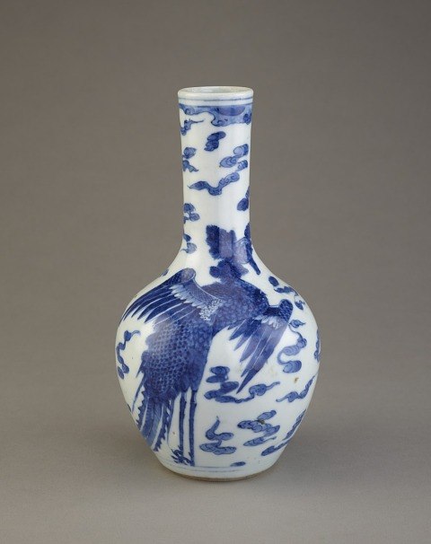 Bottle-shaped vase F1982.18a-b