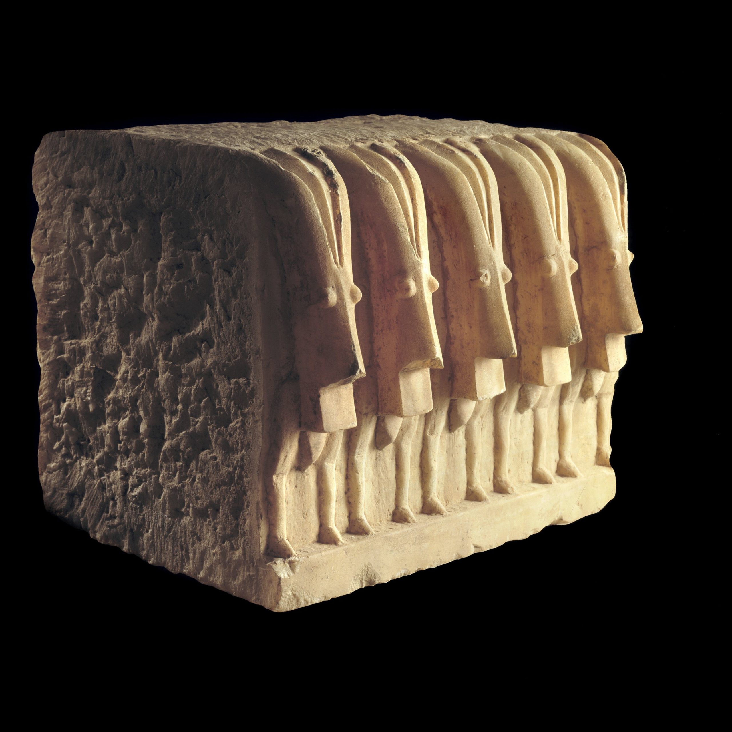 Alabaster Ibex frieze