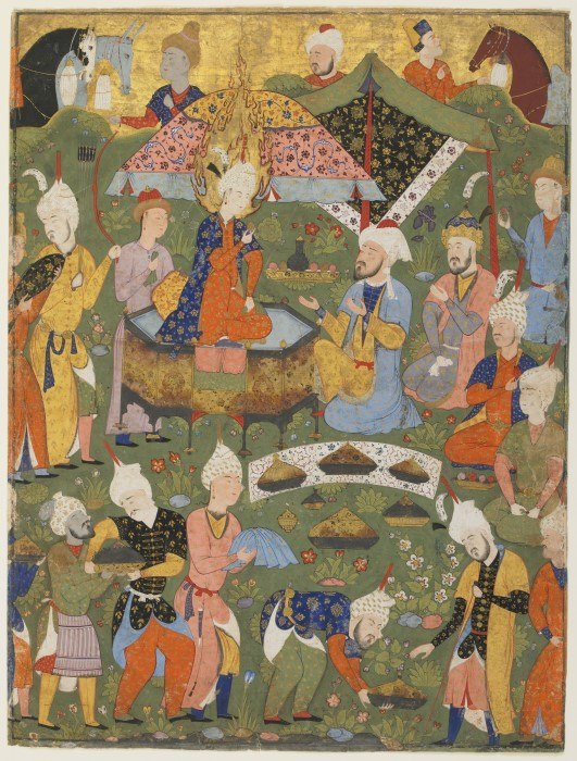 Detail, Joseph Enthroned with His Brothers in Egypt