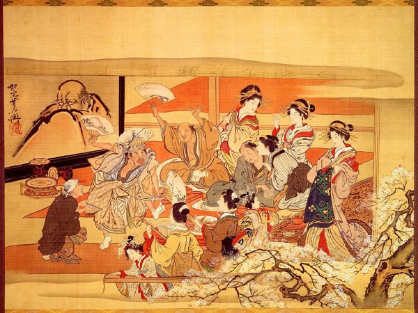 image of figures in a brothel's party room