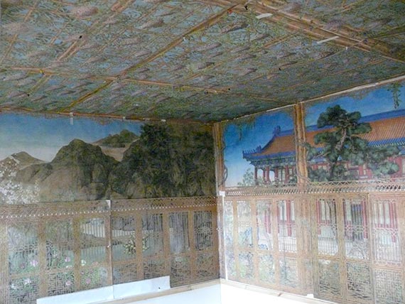 photo of interior mural paintings
